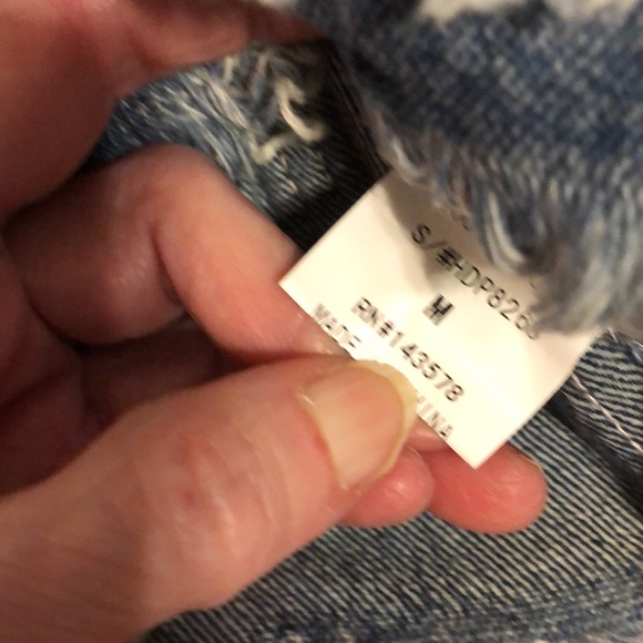 COPY - Fashion Nova Side Tie-up Distressed Jean Shorts - Picture 5 of 6